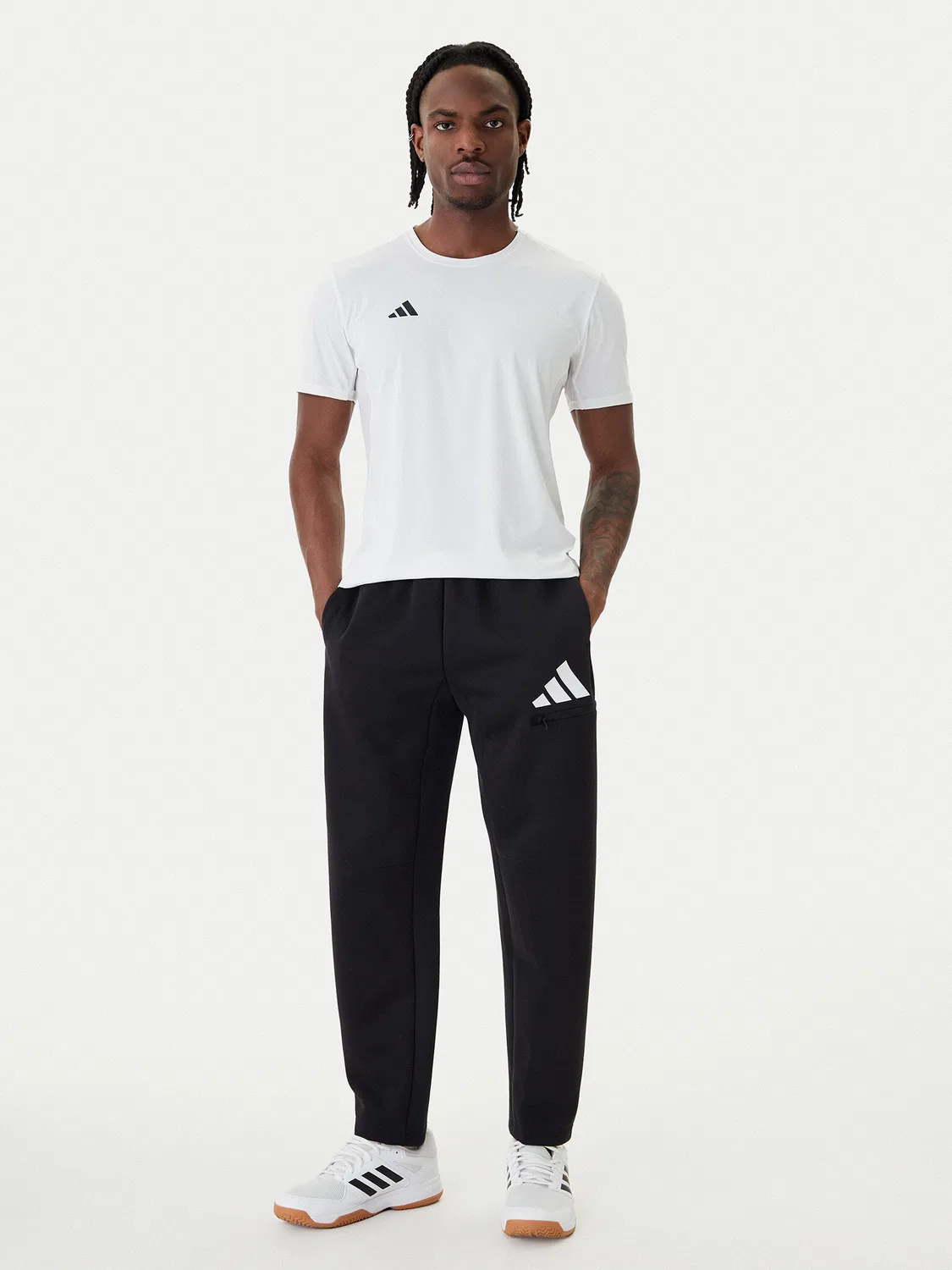 Мужские спортивные штаны стандартного кроя Future Icons Bar Adidas, черный — фото 2