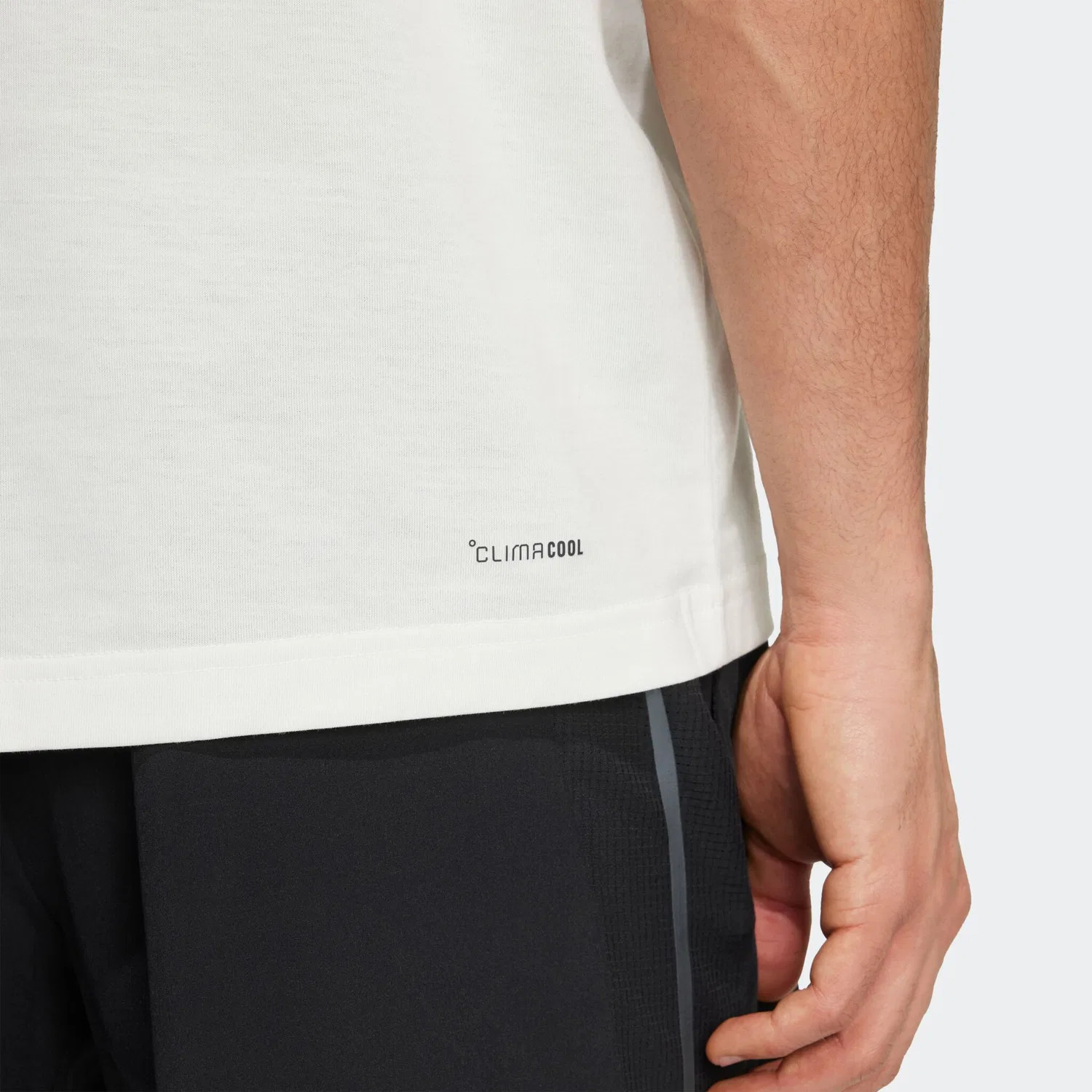 Мужская футболка с технологией climacool Adidas Performance, Chalk White — фото 3