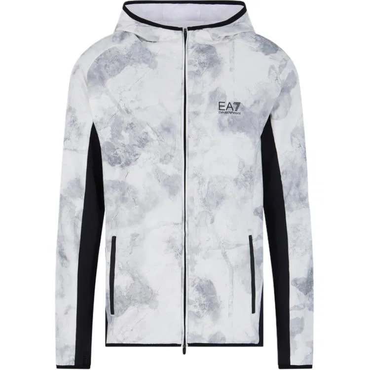 Мужская куртка-пуховик EMPORIO ARMANI EA7 FW24 Puffer Jacket, Gray White