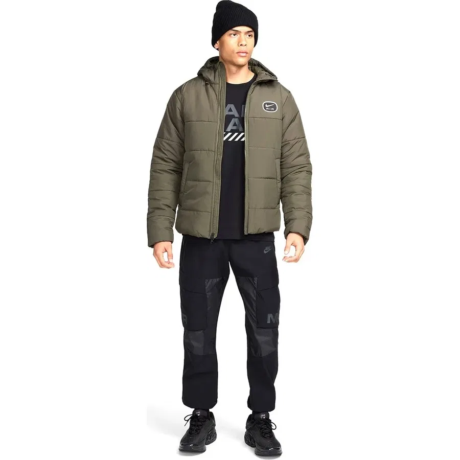 Мужская куртка Nike Sportswear Therma Fit с капюшоном, Ripstop, HF6825-451, Темно-синий