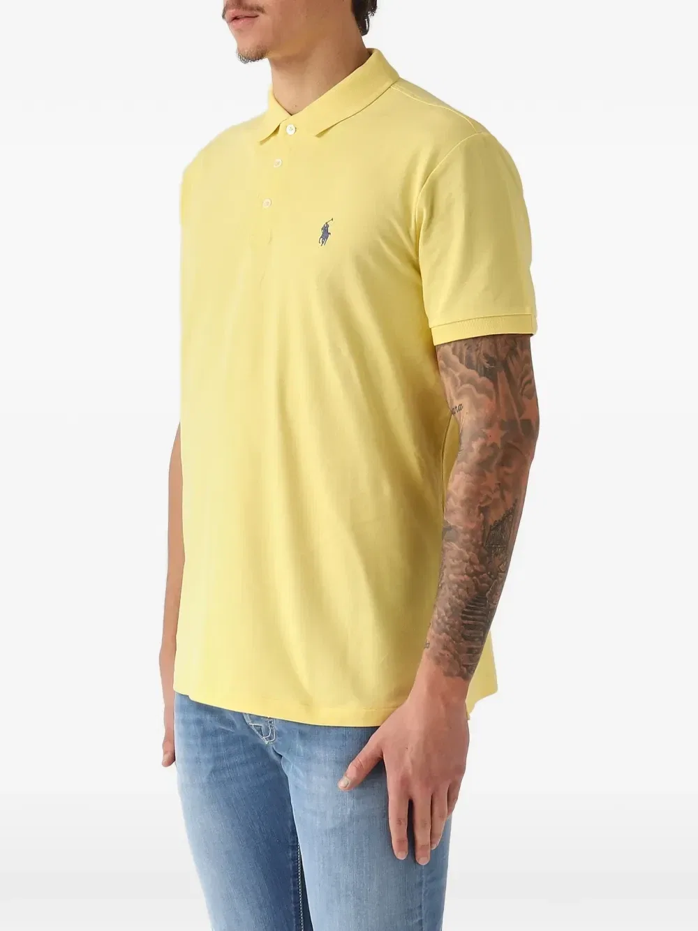 Рубашка-поло с вышитым логотипом POLO RALPH LAUREN, желтый — фото 3