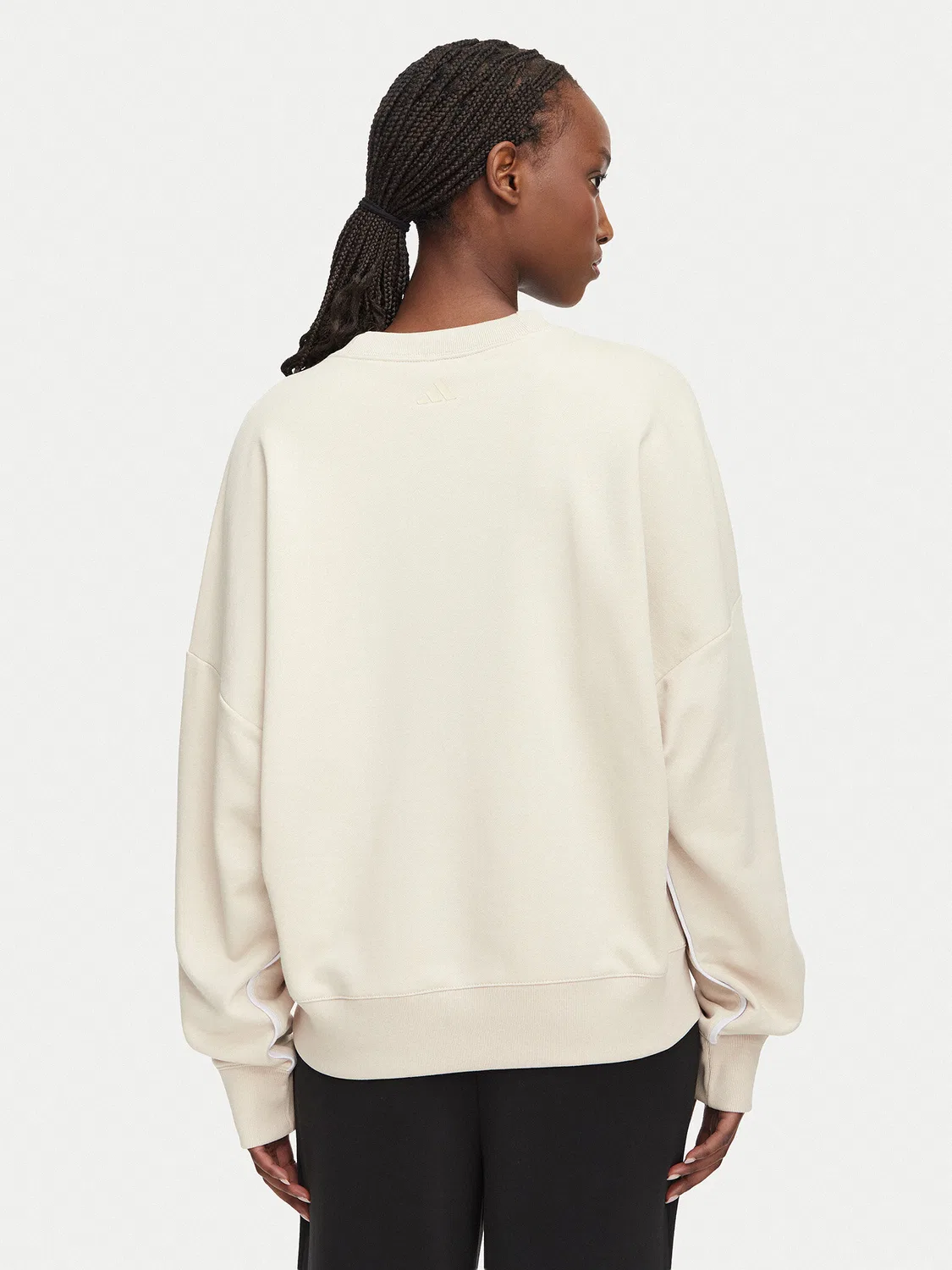 Женская толстовка стандартного кроя Seasonal Essentials Colorpop Adidas, кремовый — фото 3