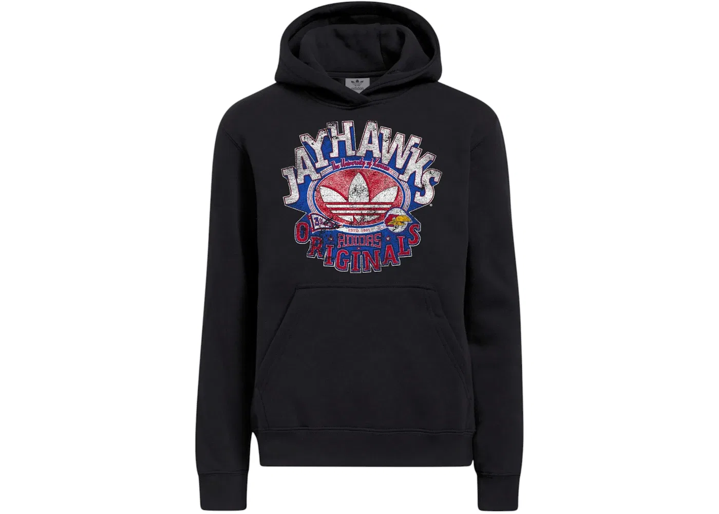 Мужская худи с принтом Hoodie Adidas, Kansas Black Multi