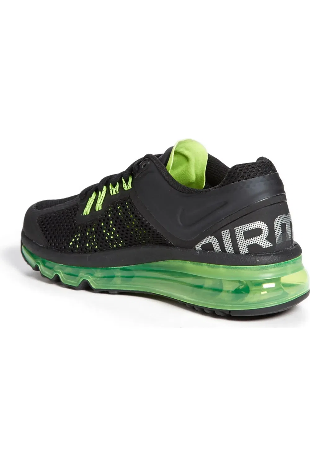Кроссовки детские с максимальной амортизацией Air Max 2013 Nike, Black/Silver/Volt — фото 4