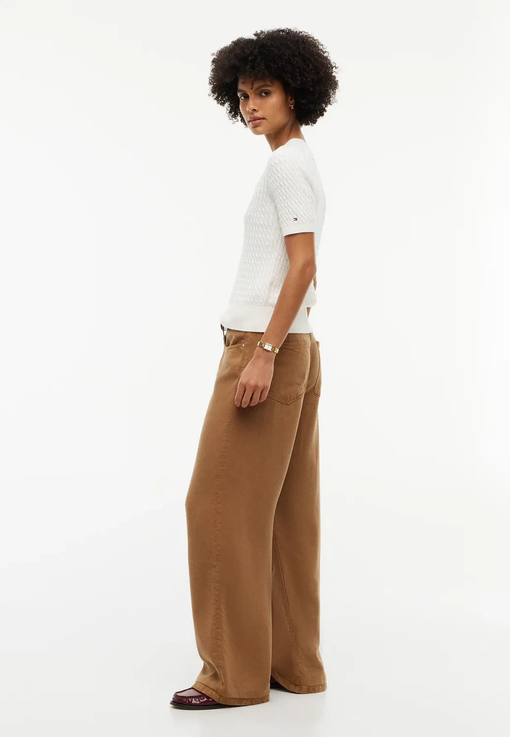 Нола - широкие ноги Tommy Hilfiger, Desert Khaki — фото 4