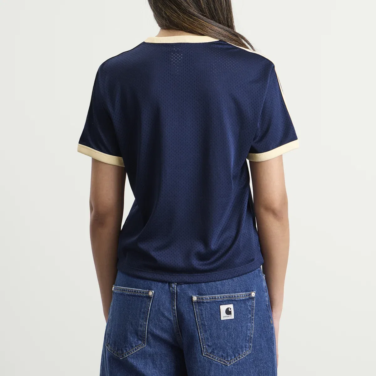Футболка из сетки с принтом Mesh t-shirt Adidas, Night Indigo & Warm Vanilla — фото 3