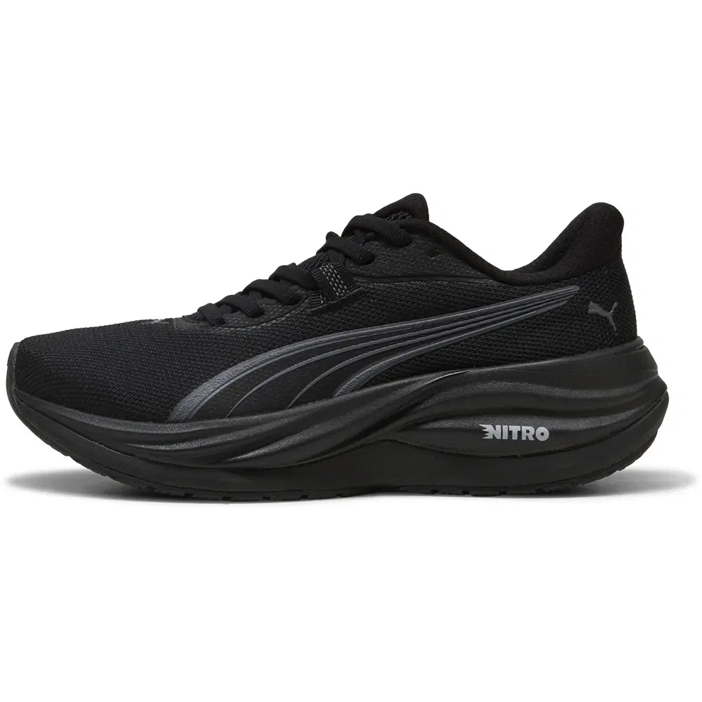 Детские кроссовки для девочек с амортизацией Electrify NITRO 5 Puma, Black — фото 3