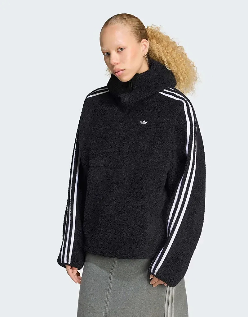 Толстовка-худи Adidas Originals Adiluna season 2 x Jennie из флиса, черный