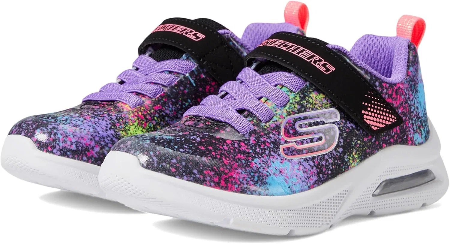 Детские кроссовки для девочек Microspec Max Skechers, Black/Multi