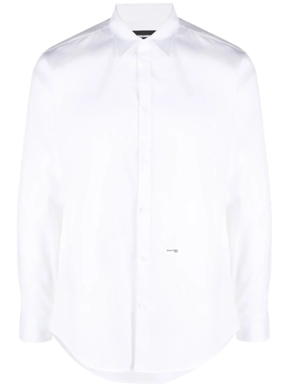 Рубашка с Логотипом из Хлопка DSQUARED2, белый