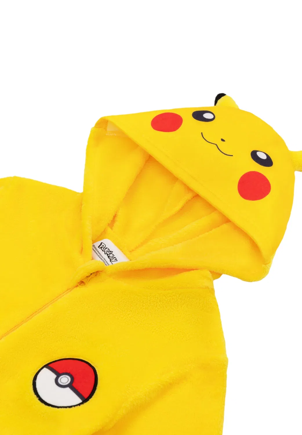 Пикачу киндер комбинезон, флисовый комбинезон унисекс - комбинезон Pokemon, Gelb — фото 3