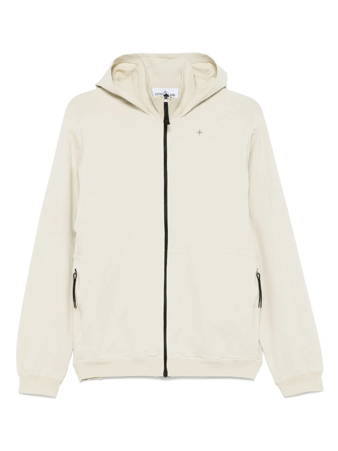 Худи с компасным мотивом Stone Island, нежно-бежевый