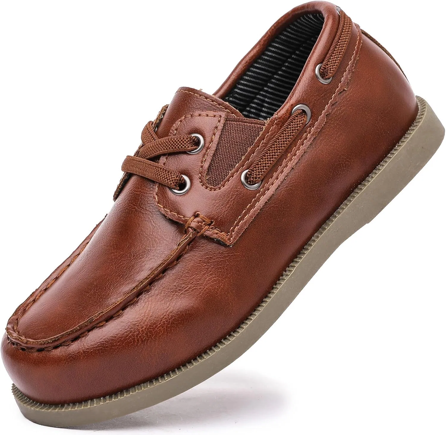 Детские лоферы для мальчиков и девочек DADAWEN, Brown