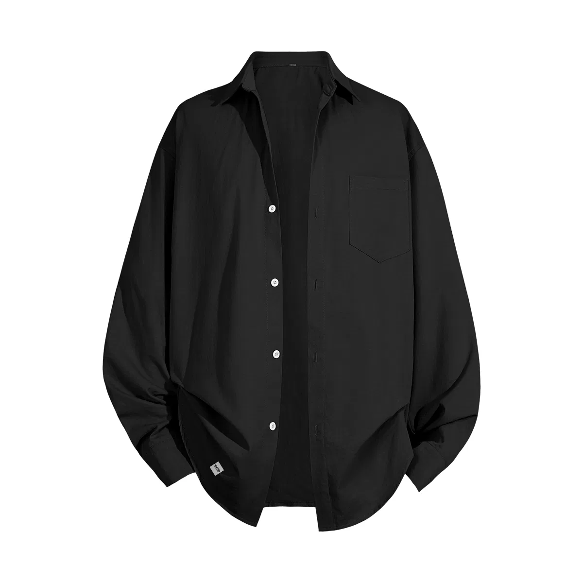 Детский поло с длинным рукавом MINISO, Black