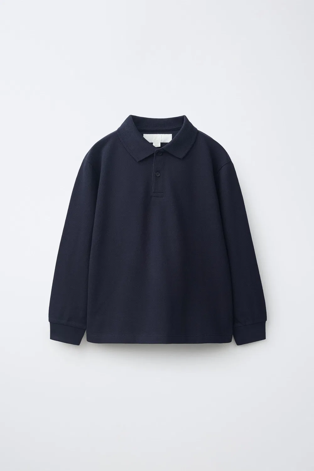 Простая рубашка поло ZARA, Midnight blue