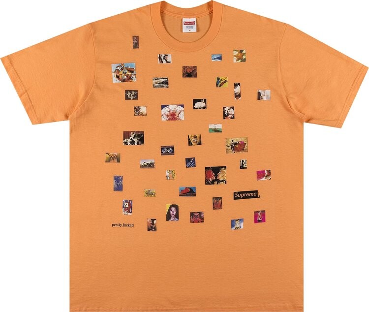 

Футболка Supreme Pretty f*cked Tee 'Peach', оранжевый
