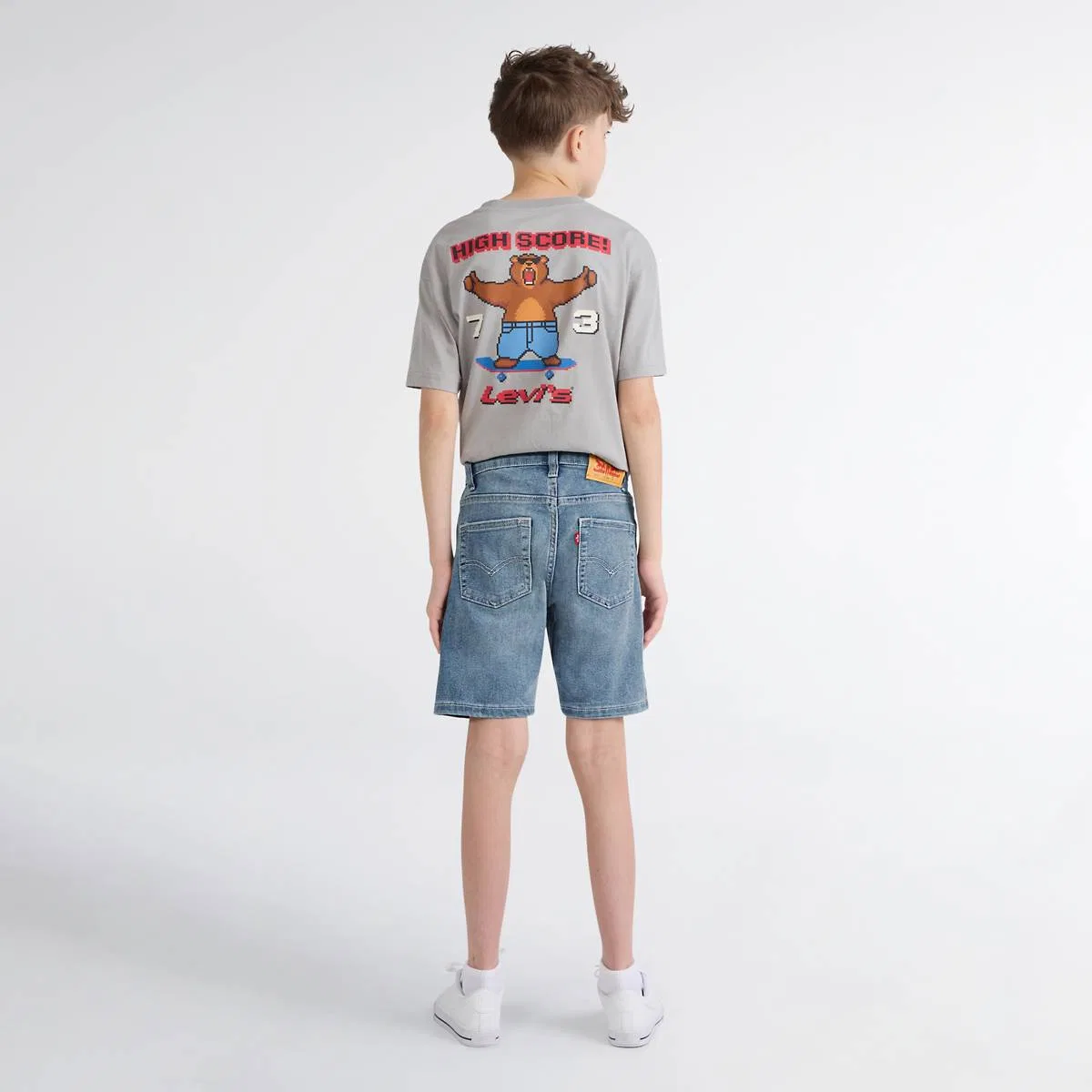 Джинсовые шорты 511 Slim Fit для мальчиков старшего возраста Levi's, Medium Wash — фото 3