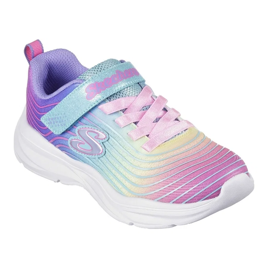 Детские кроссовки с пастельным принтом Skechers Power Jams Pastel Spd, 33, Разноцветный — фото 4