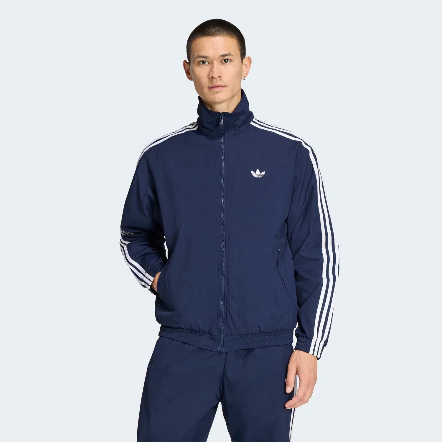 Мужская тренировочная куртка с воротником-стойкой Firebird Woven Track Adidas Originals, Night Indigo