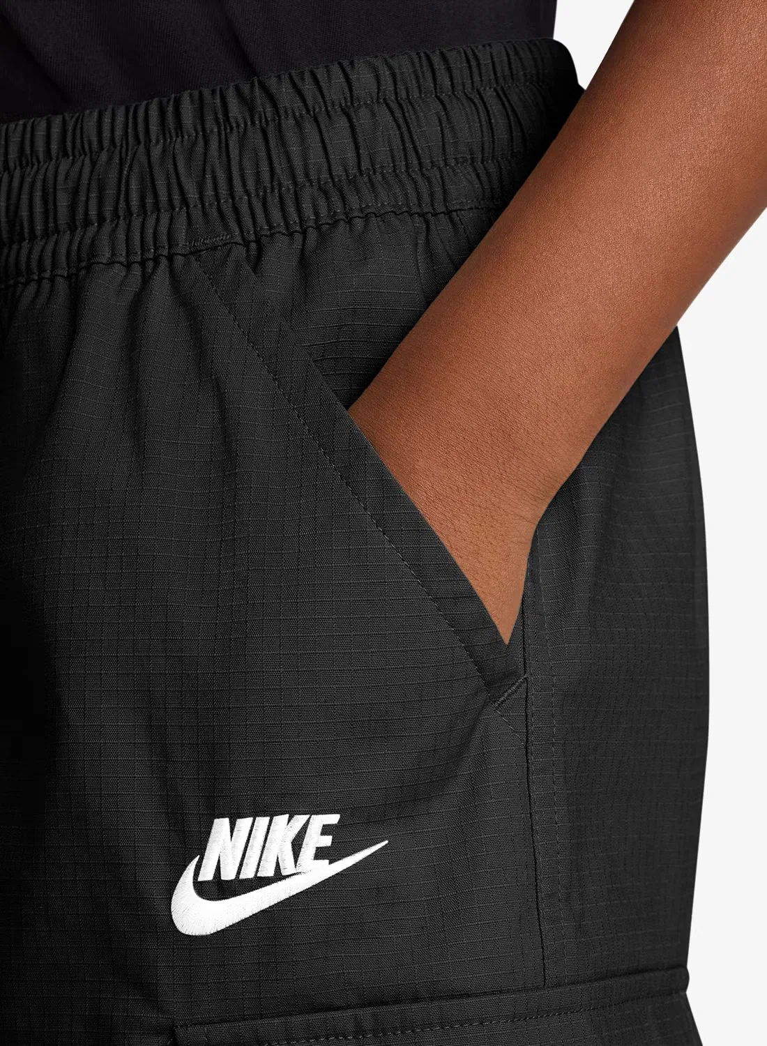 Шорты карго с карманами Youth NSW Club Nike, черный — фото 4