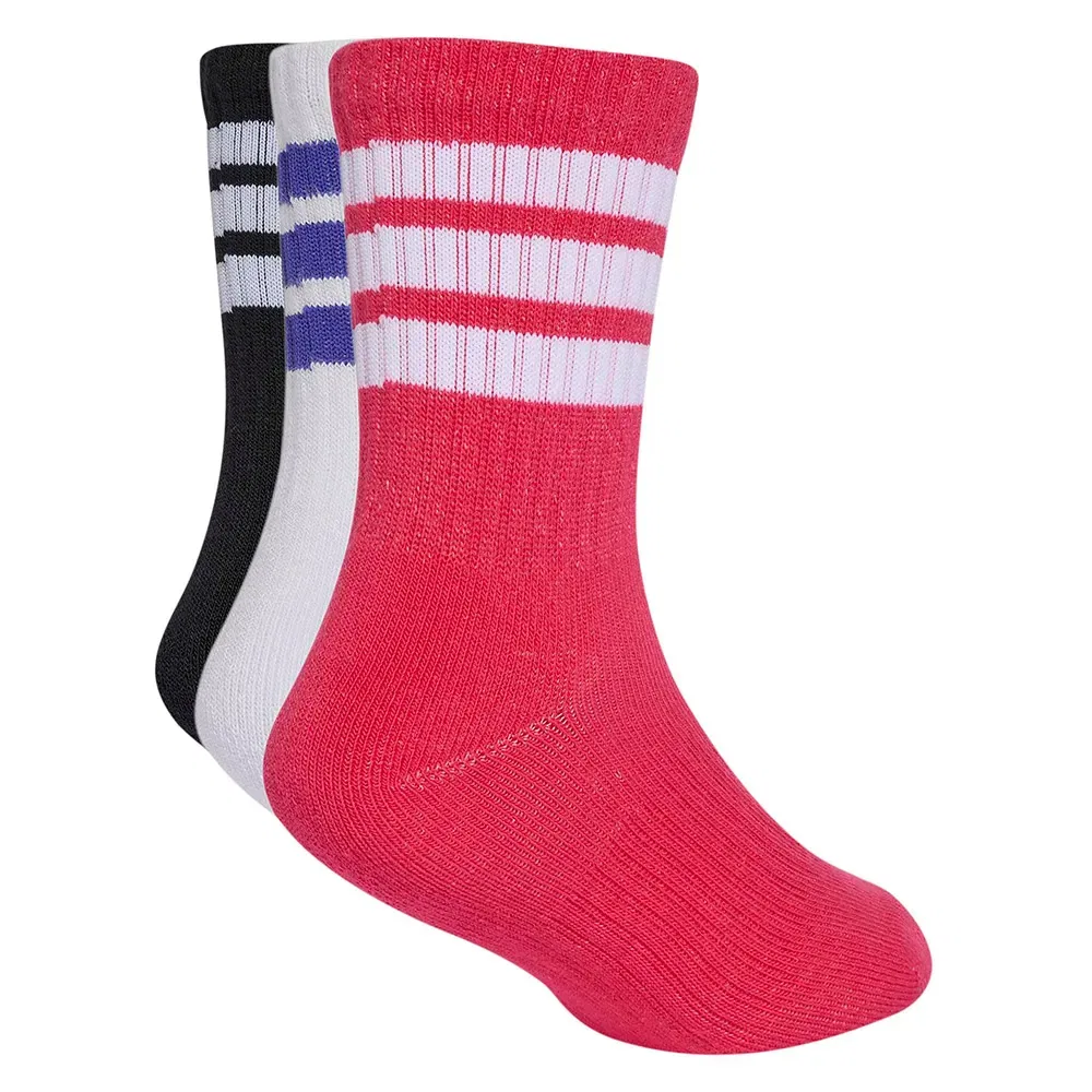 Детские носки для девочек с хлопком 3 Stripes Cushioned Sportswear Adidas, Multicolor — фото 2