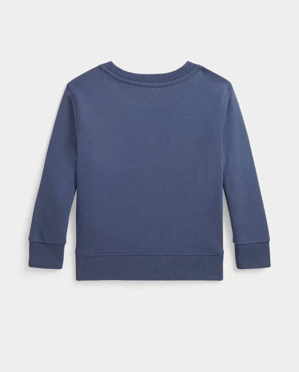 Детское худи для девочки с круглым вырезом Polo Ralph Lauren, Azul índigo — фото 2