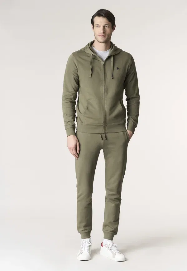 Худи на молнии, хлопок, Zip-up sweatshirt, U.S. Polo Assn., зеленый — фото 2