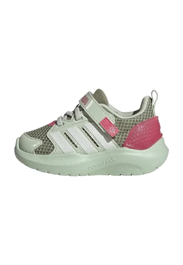Босоножки нубук Adidas Sportswear, белый/зеленый/зеленый