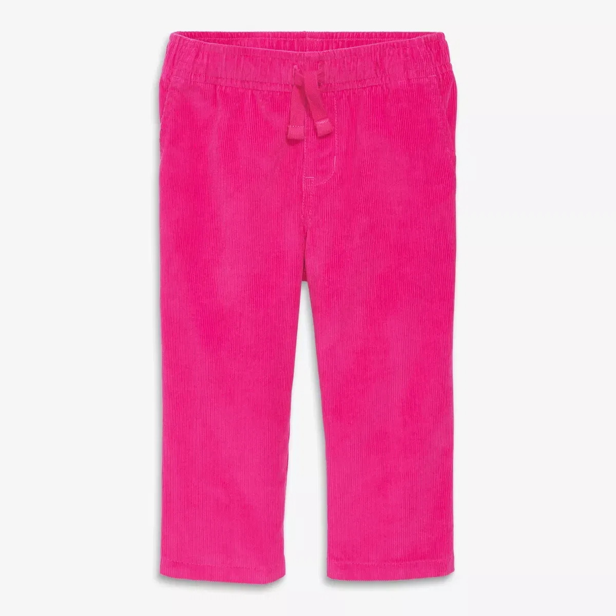Детские штаны для девочек из вельвета на завязках Primary Fuchsia