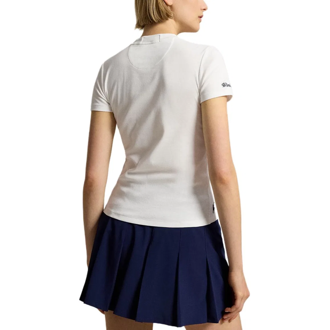 Женская футболка с круглым вырезом Wimbledon White Polo Ralph Lauren, White — фото 4