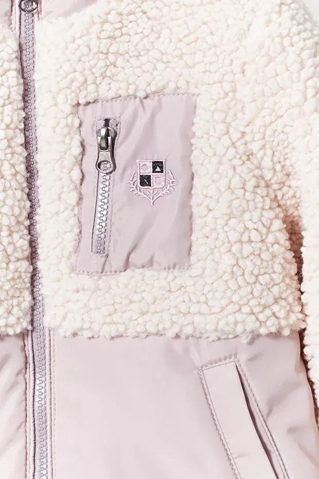 Детское пальто для девочек с капюшоном Benitto Kids, Lilac — фото 2