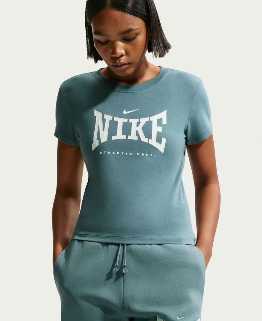 Женские широкие брюки с высокой посадкой флисовые Nike Sportswear Phoenix Fleece, Цвет Mineral Slate/Barely Green — фото 3