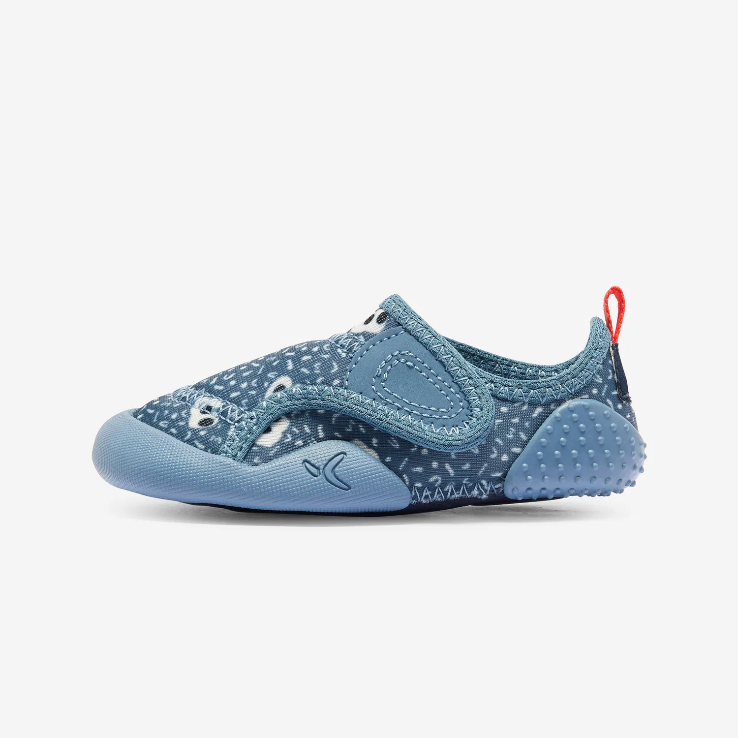 Детские кроссовки для малышей с липучкой, нескользящие, дышащие, Muster, Decathlon, Цвет Blaugrau Sturmblau