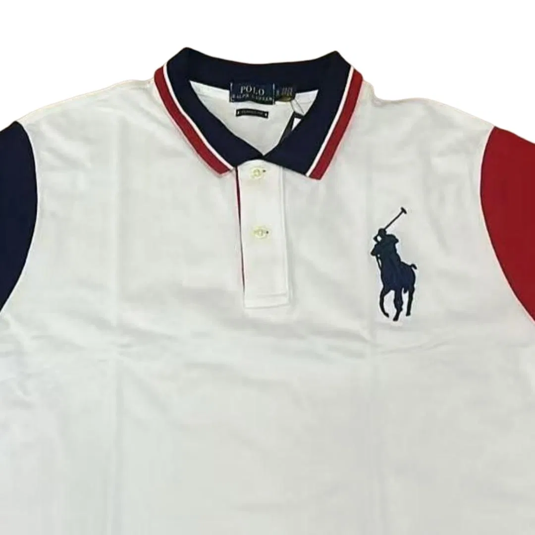 Женская футболка-поло с длинным рукавом Big Pony Polo Shirts Polo Ralph Lauren, White — фото 4