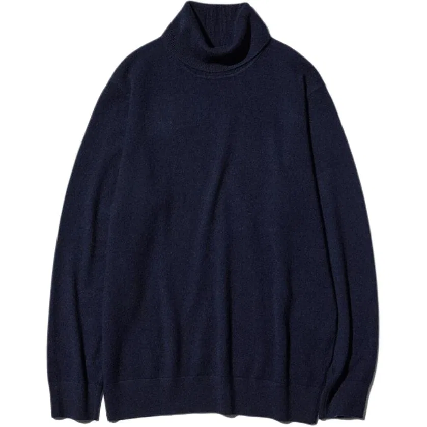 Мужской кашемировый свитер Navy Blue UNIQLO