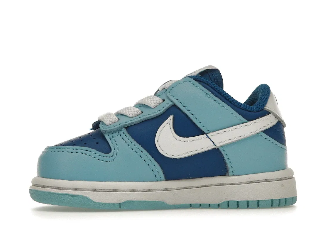 Детские кроссовки с принтом Nike Dunk Low Nike, Flash/White-Argon Blue-Flash — фото 3