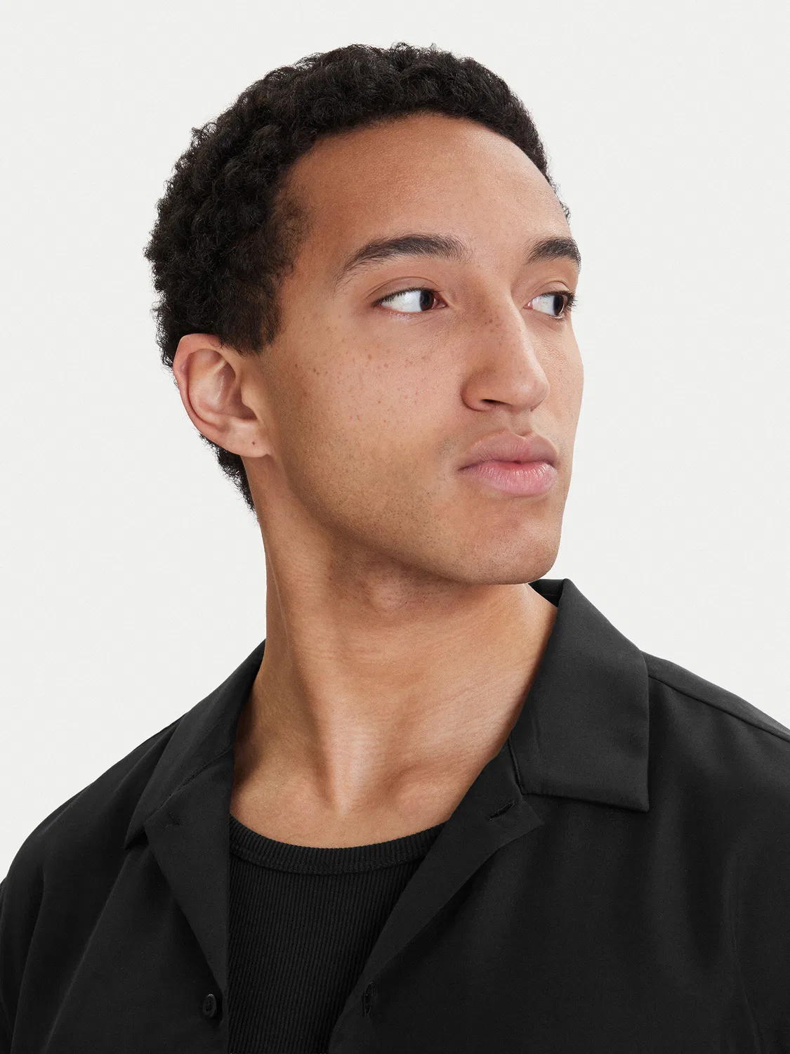 Мужская рубашка свободного кроя Calvin Klein, черный — фото 4