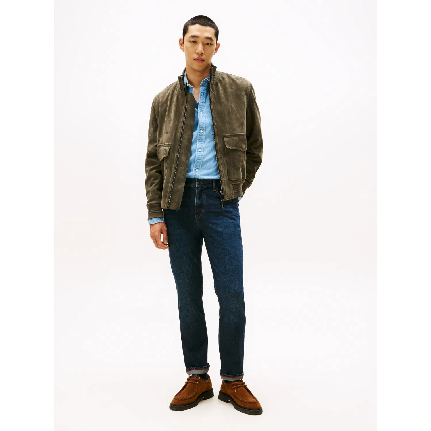 Мужские прямые джинсы DENTON Slim Straight Fit Tommy Hilfiger, Blacker Blue — фото 3