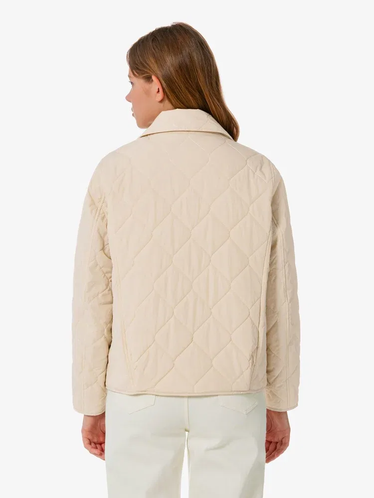 Пуховик LACOSTE стеганый Beige — фото 3