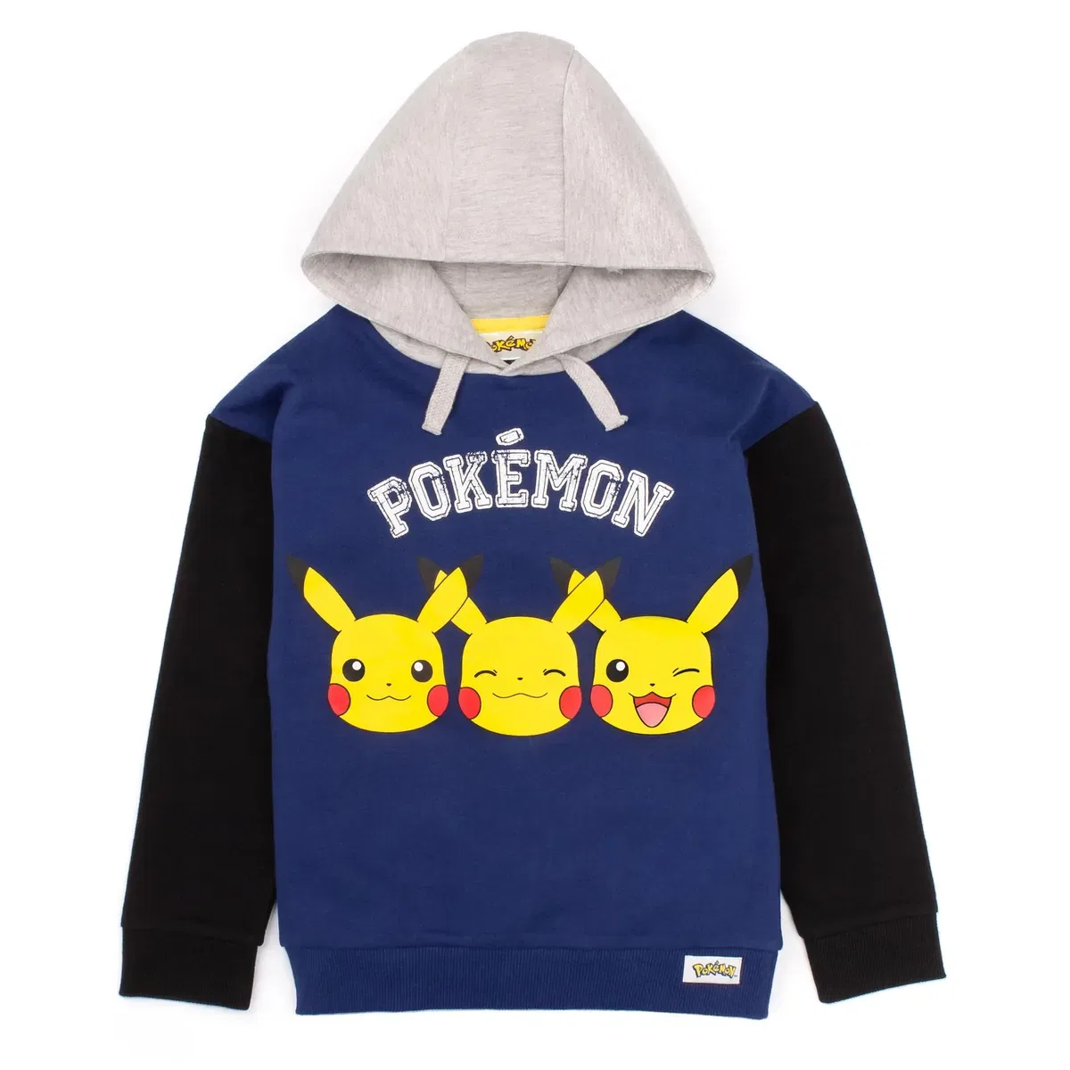 Детское худи с принтом Pikachu для мальчиков Pokemon, Blue