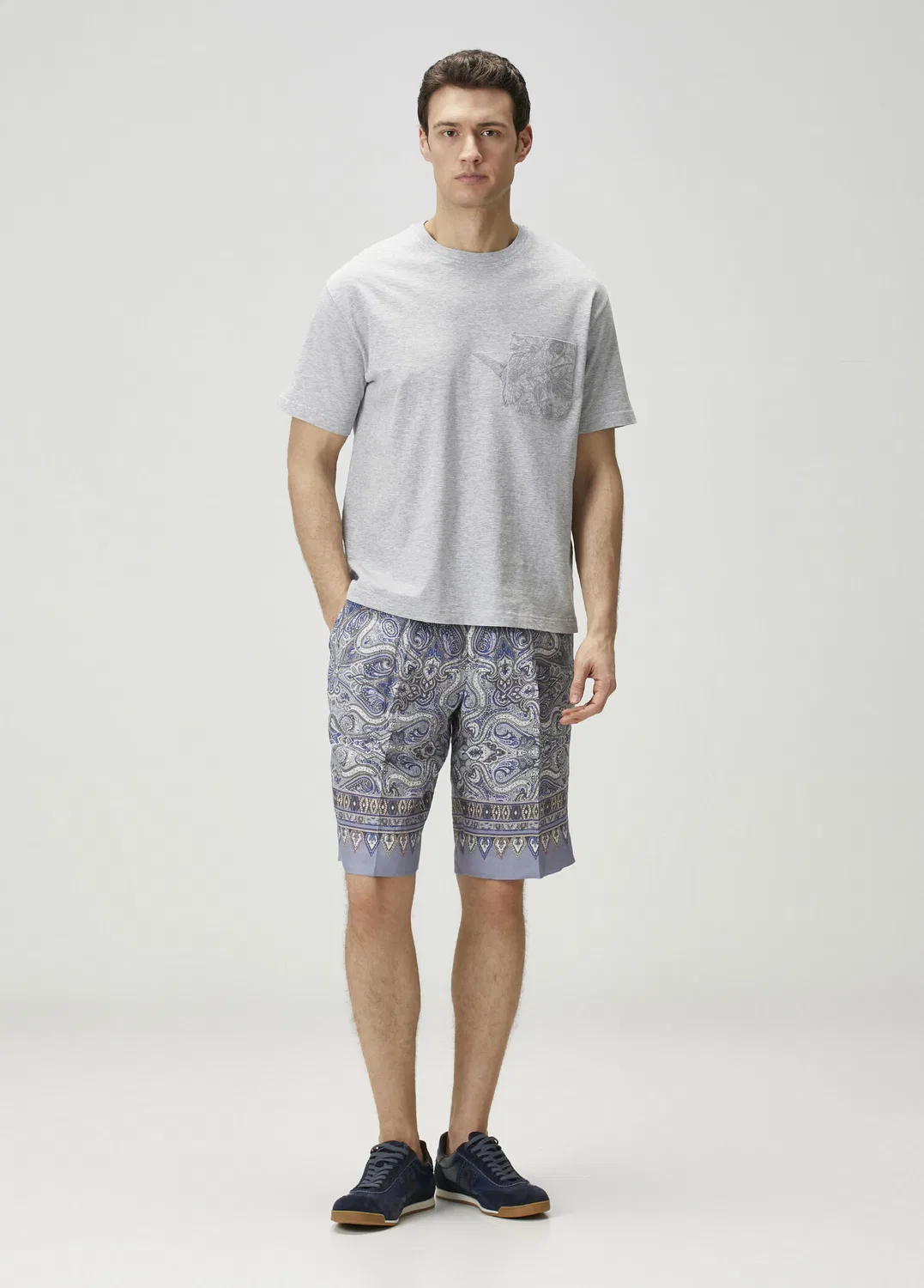 Футболка Etro, серая — фото 2