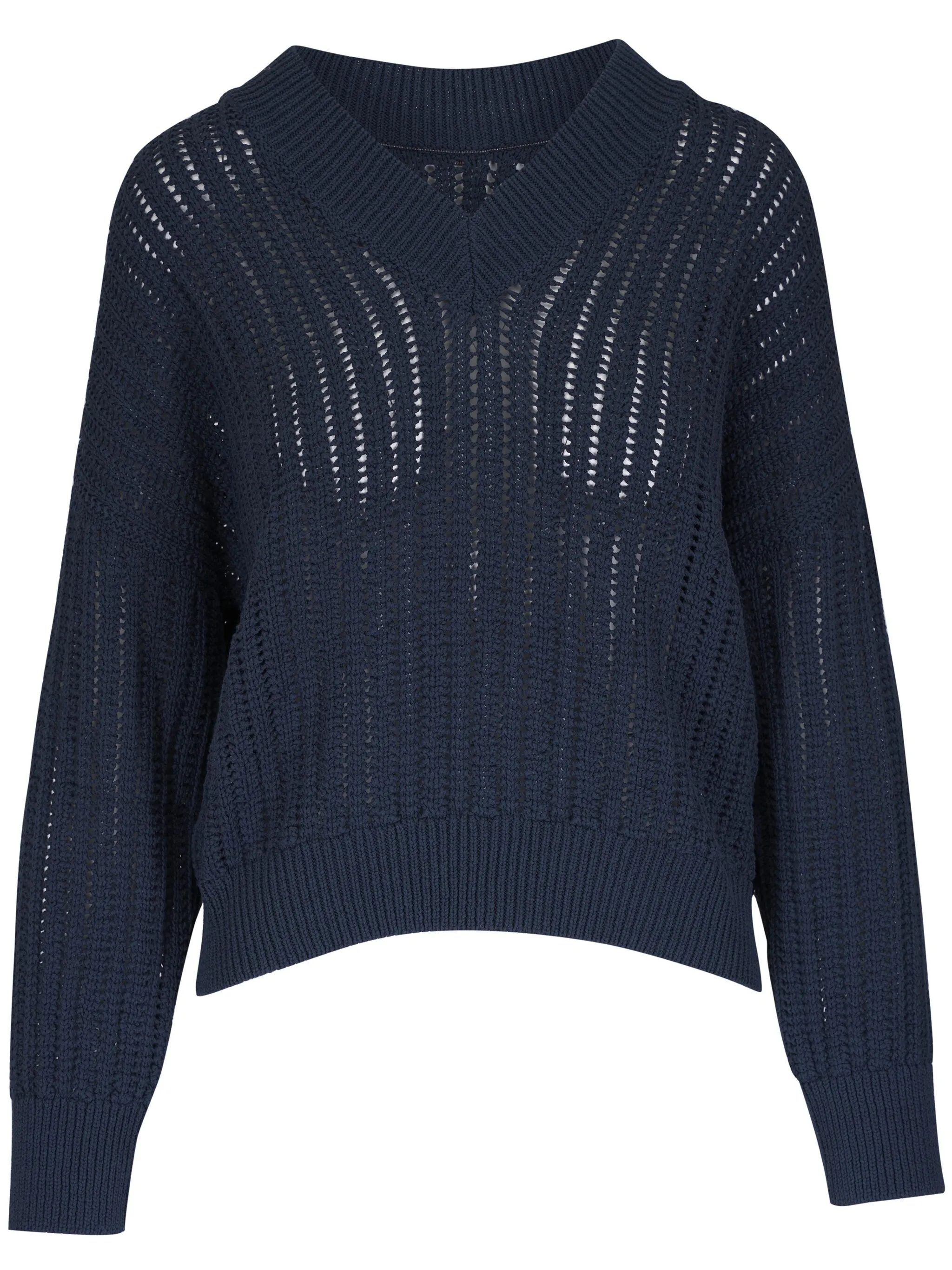 

Свитер с V-образным вырезом Brunello Cucinelli, синий