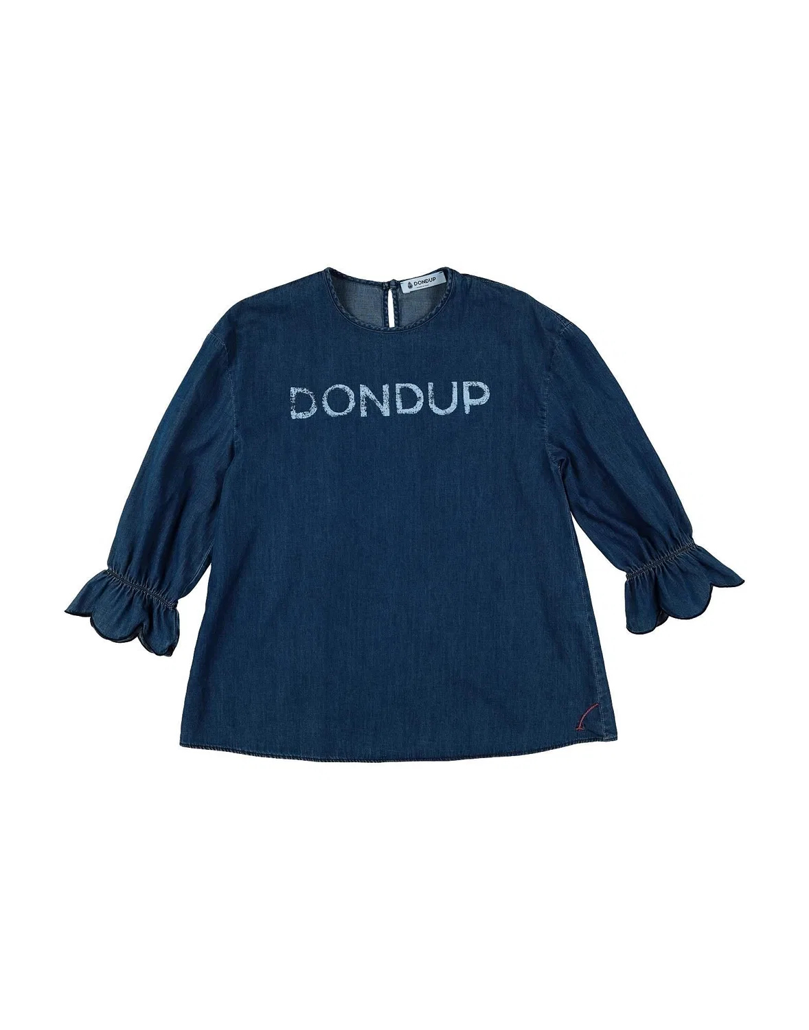 Детская джинсовая рубашка с длинным рукавом Dondup, синий