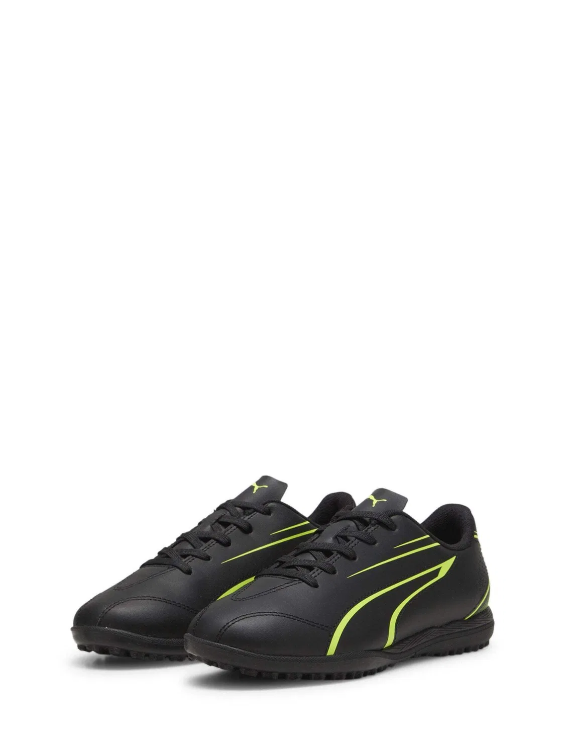 Детские футбольные бутсы для мальчиков Vittoria TT PUMA, Black Neon Yellow — фото 3