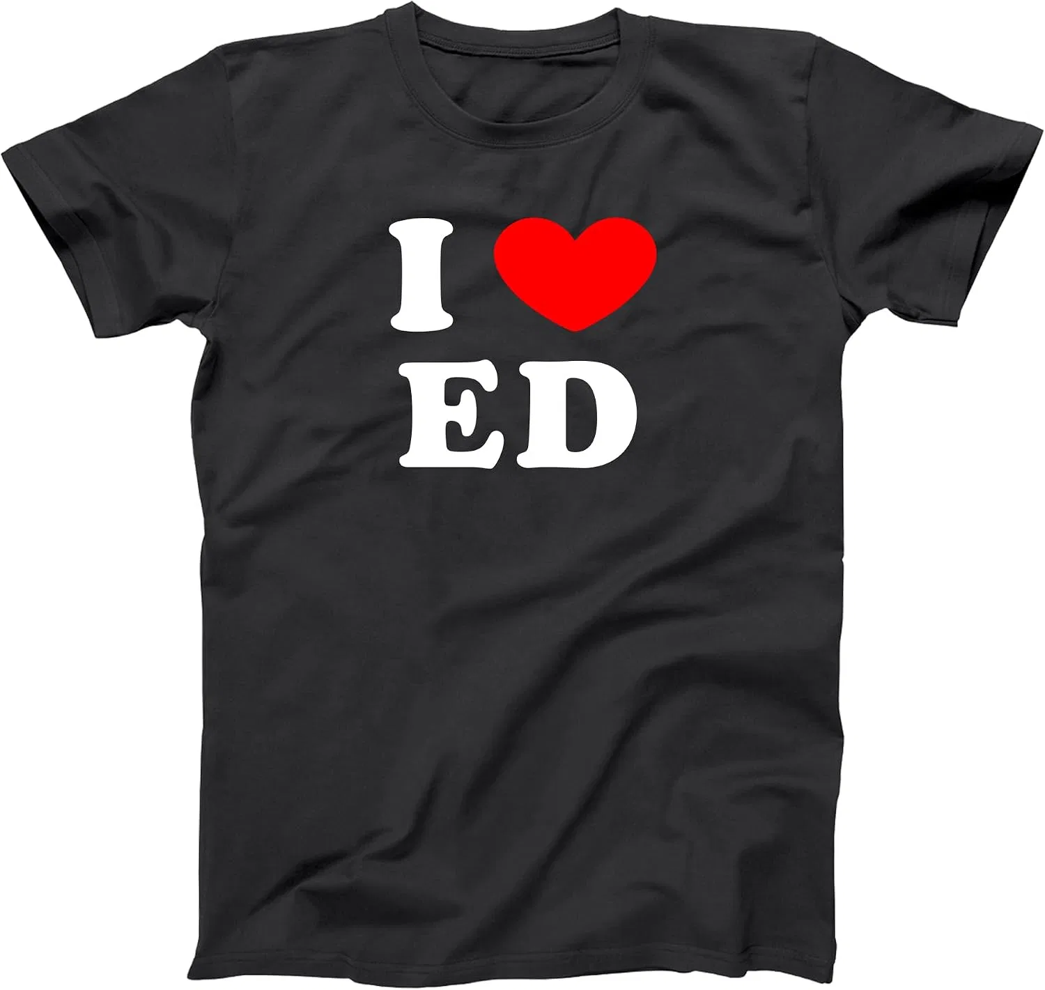 Футболка с принтом I Love ED, Black