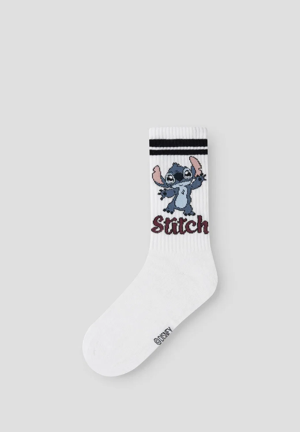 Nkfadis stitch tennis 3p sock wdi - socks Name It, Bright White Pack X Black Xwild Ginger Xlilas — фото 4