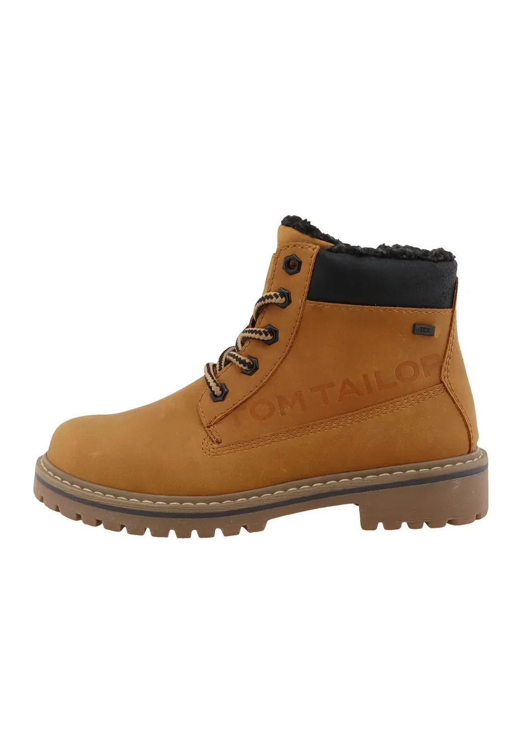 Ботильоны Stiefel унисекс на шнуровке Tom Tailor, Camel