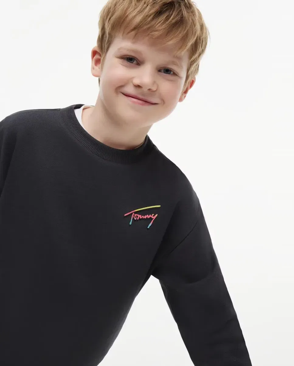 Детская толстовка для мальчиков с принтом Tommy Hilfiger, Grey — фото 3