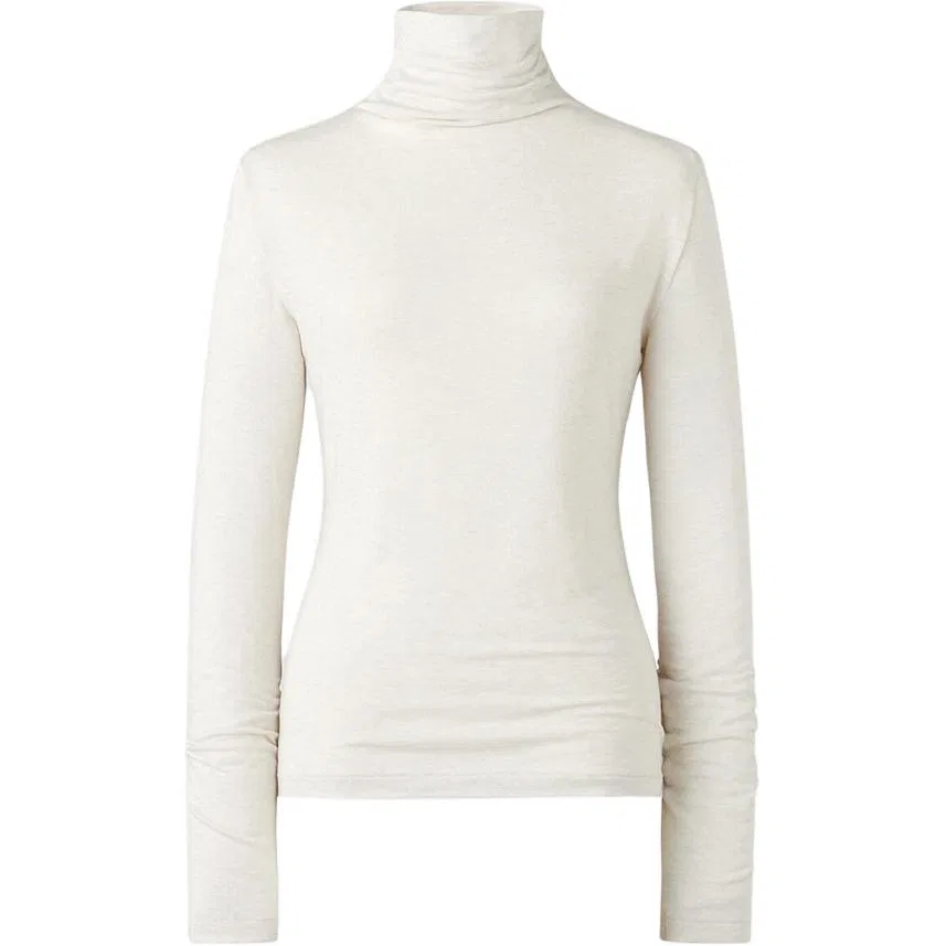 Женская футболка с водолазкой Light Beige UNIQLO