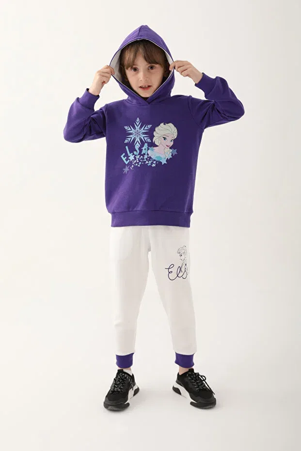 Детский спортивный комплект для девочек с длинным рукавом D4827-3 Frozen, Purple